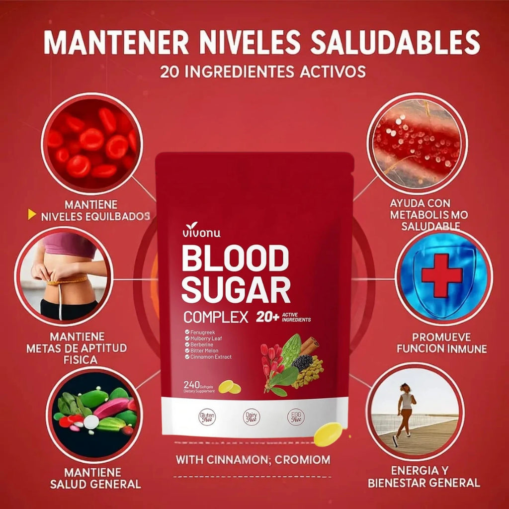 BLOOD SUGAR™ Bienestar Integral de Extractos Naturales