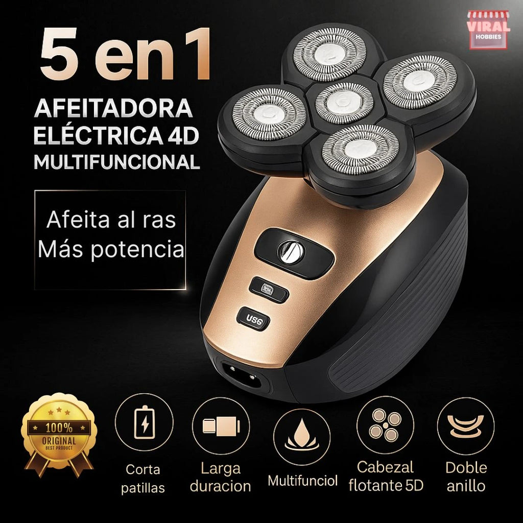 TrimShave 5X™ Afeitadora 5 en 1