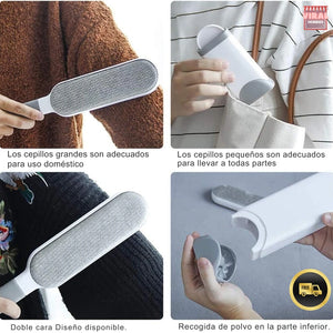 Pet&Brush® Cepillo removedor de pelos y motas