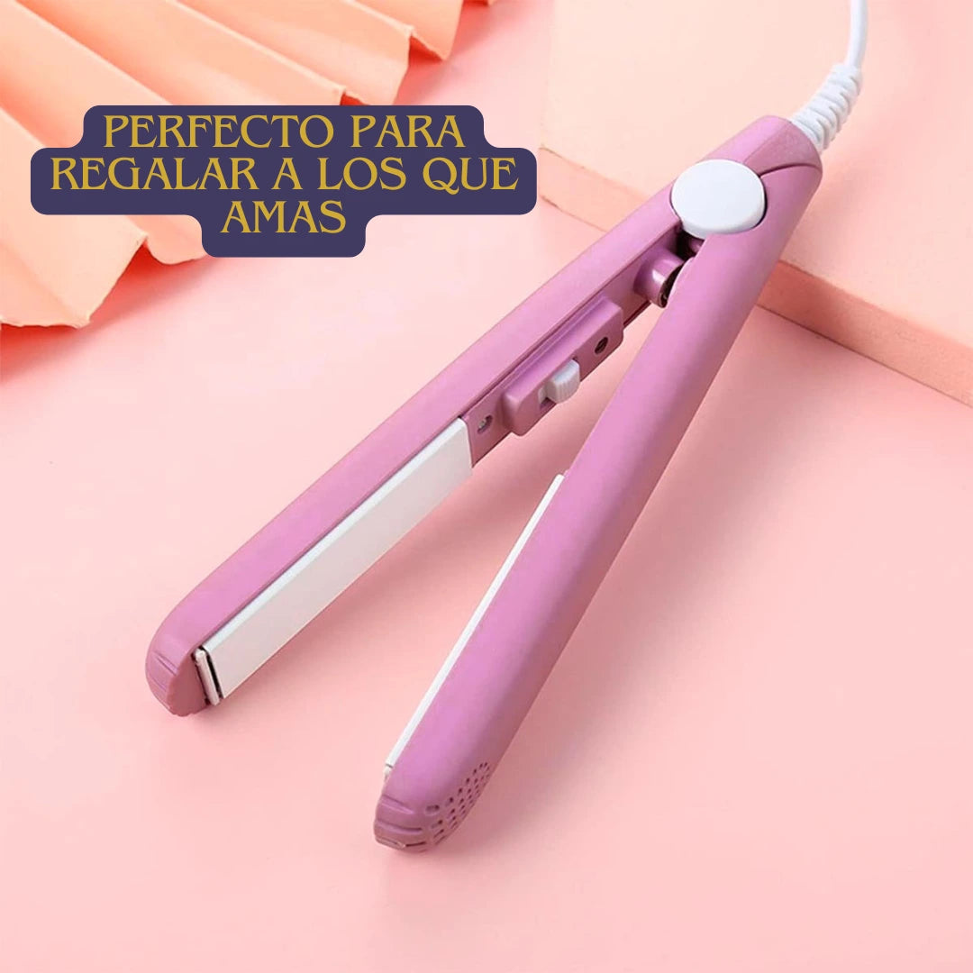 Plancha QuickCurl® 2 en 1 ideal para viajes