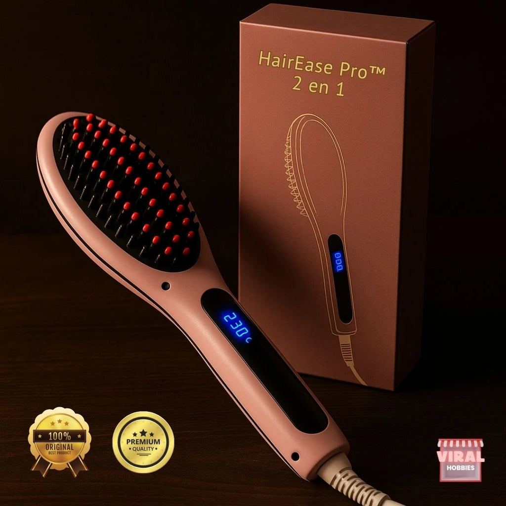HairEase Pro™ Cepillo Térmico 2 en 1