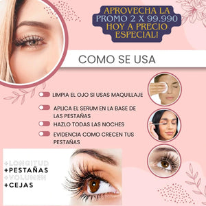 SERUM-BIOAQUA™ Alargador de Pestañas