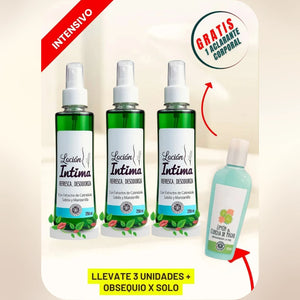Loción íntima iNTILOE® X3 Unidades +  Exfoliante GRATIS 🎁