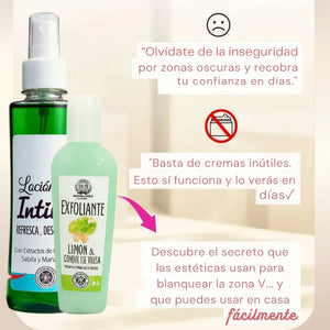 Loción íntima iNTILOE® X3 Unidades +  Exfoliante GRATIS 🎁